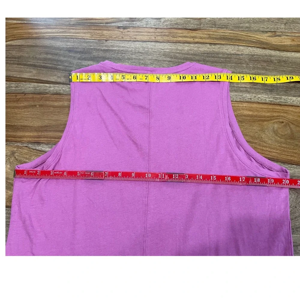 Duluth Trading‎ Co Tank Top Longtail T Large Pink Lightweight Sleeveless 53265